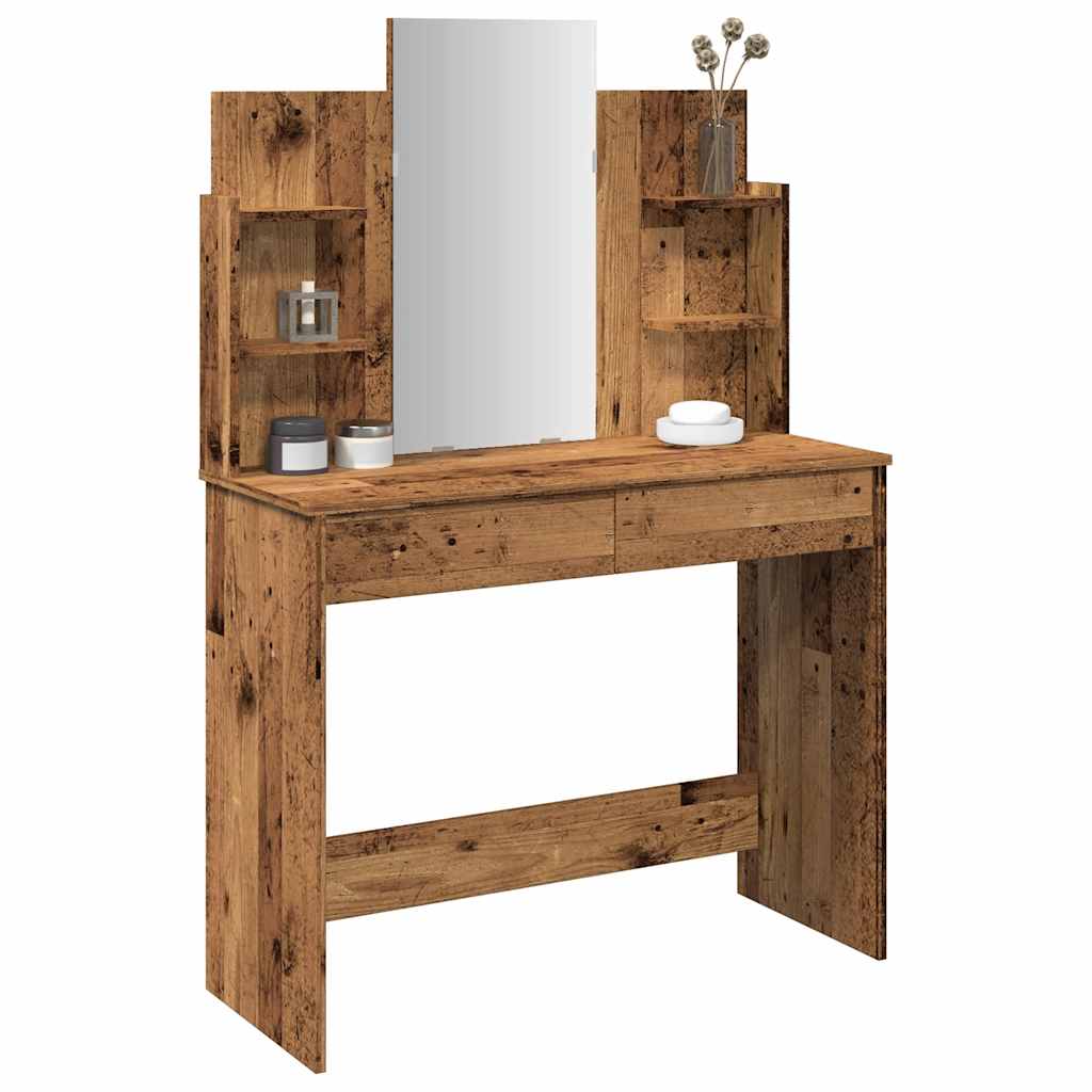 Dressing Table With Mirror 96X39X142 Cm